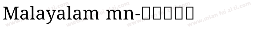 Malayalam mn字体转换